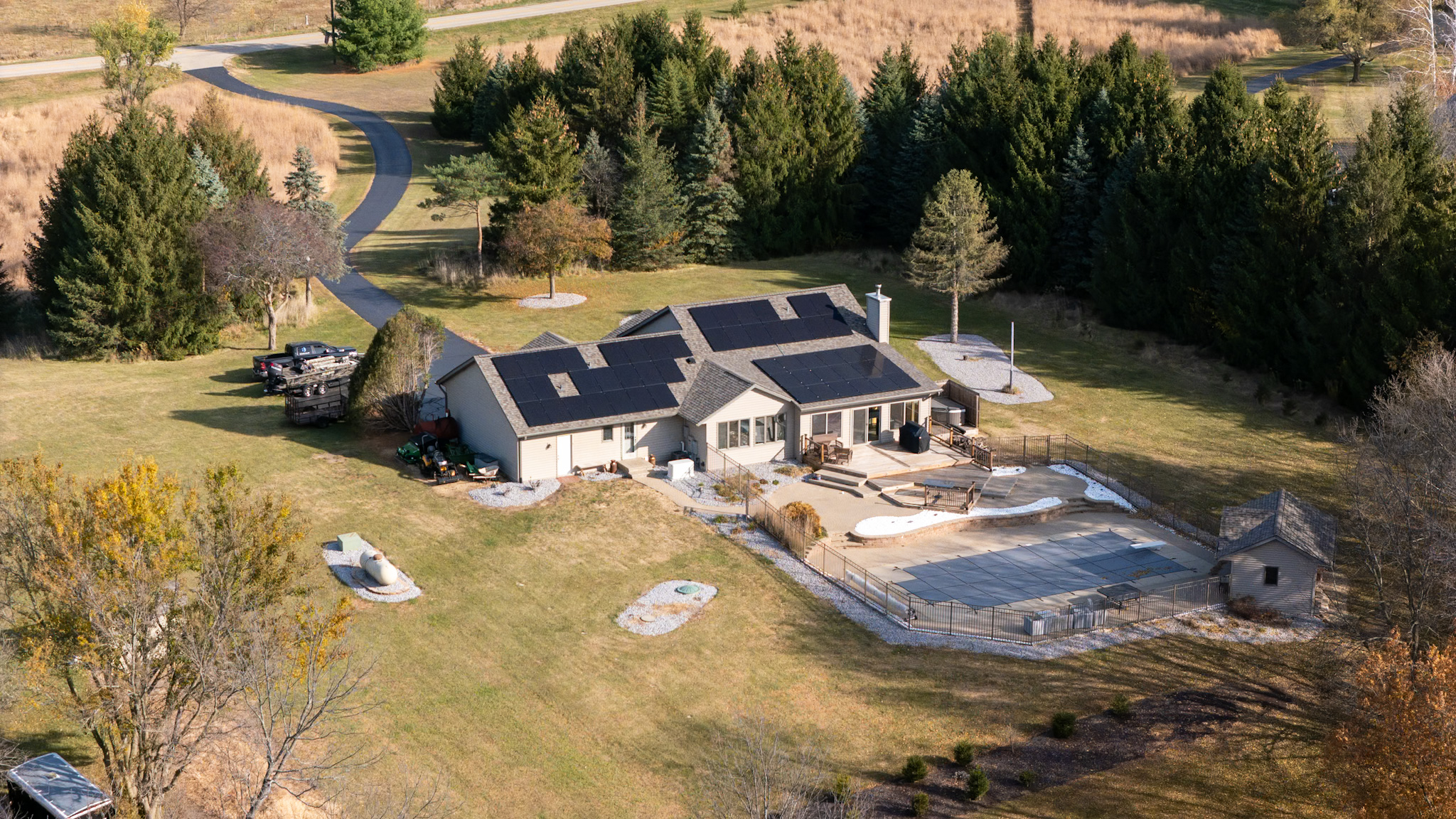 Braven Solar residential solar installation on a home in Rockford, Illinois