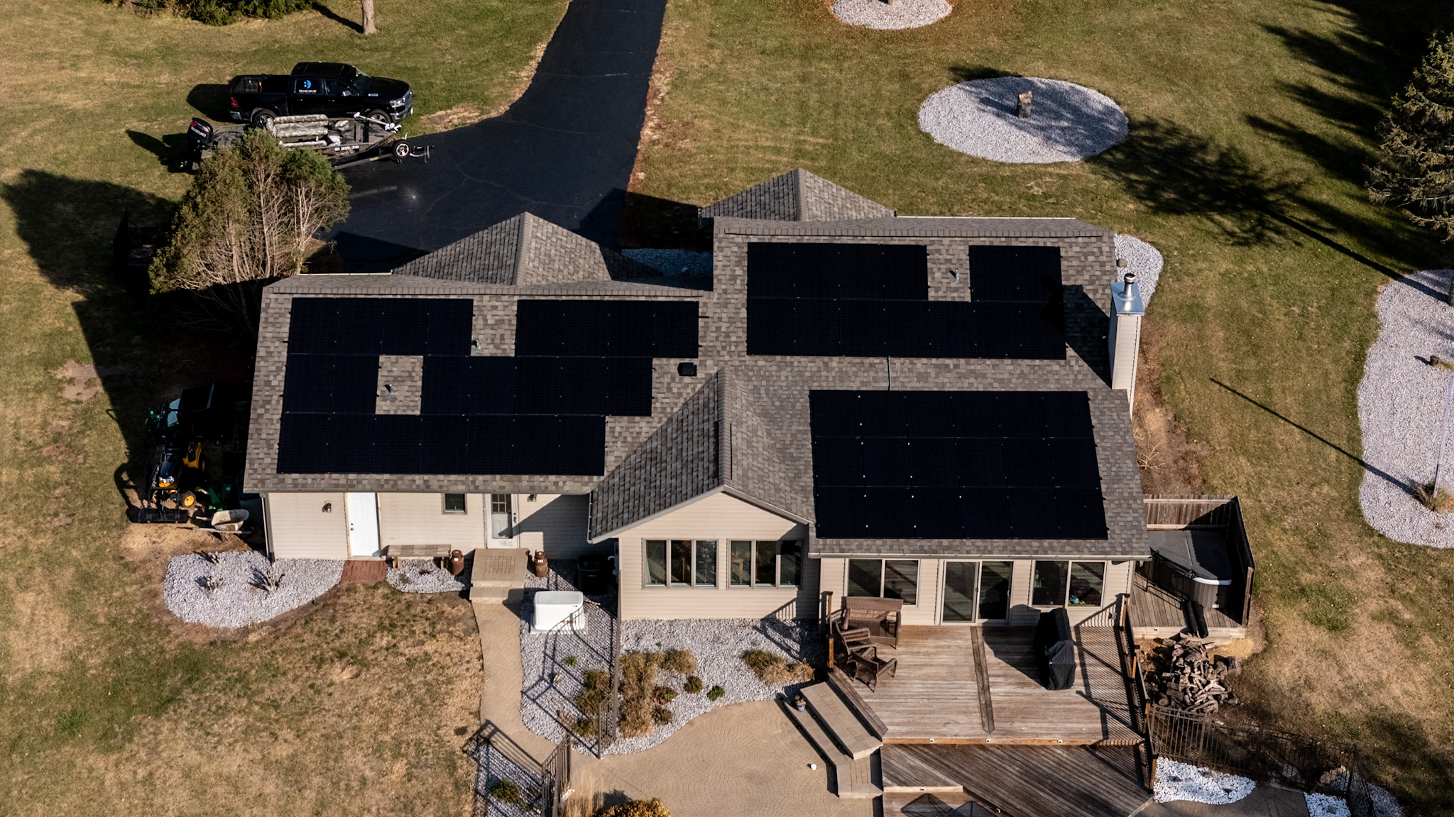 Braven Solar residential rooftop solar installation in Northern Illinois